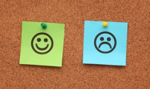 smiley face sad face