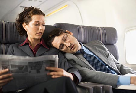 sleep airplane