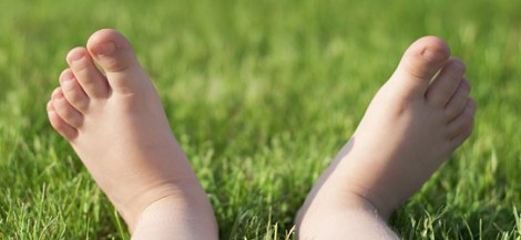 feet child grass nature